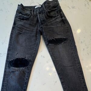 Moussy Vintage Jeans size 25 black button fly